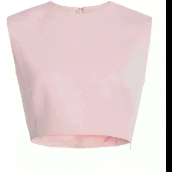 GIAMBATTISTA VALLIWomen's Crepe Cropped Top In Pink size 38. S - Picture 1 of 3